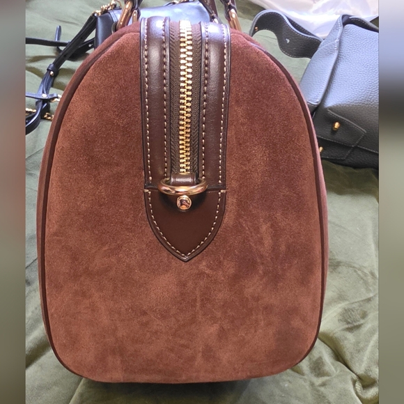 Coach Large Rowan - Brown Suede - Picture 4 of 8